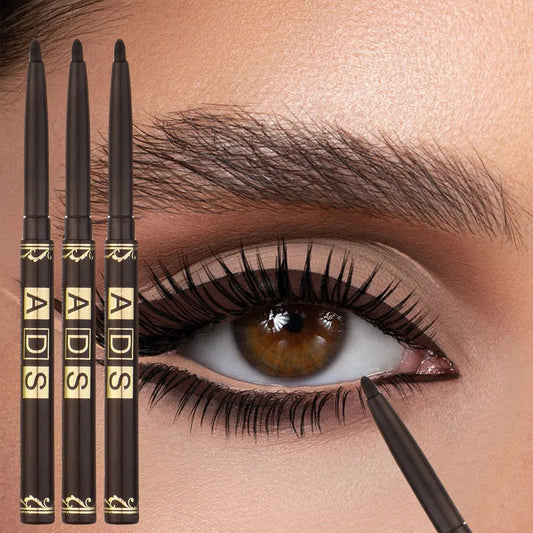 Set of 3 Black Eyeliner Pencils – Waterproof, Sweatproof & Smudge-Proof